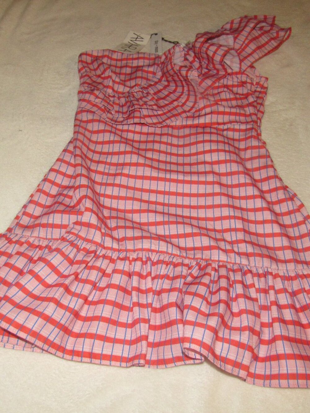Day & Moon Pink One Shoulder Dress  Size Small NWT